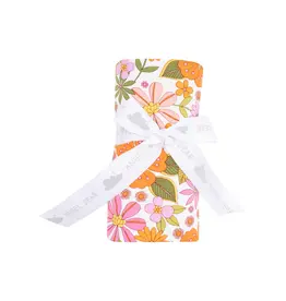 Angel Dear Angel Dear- Boho Beachy Floral Swaddle Blanket