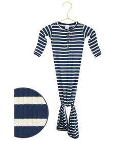 Lou Lou & Company Lou Lou- Jack Ribbed Knotted Gown NB-0/3M