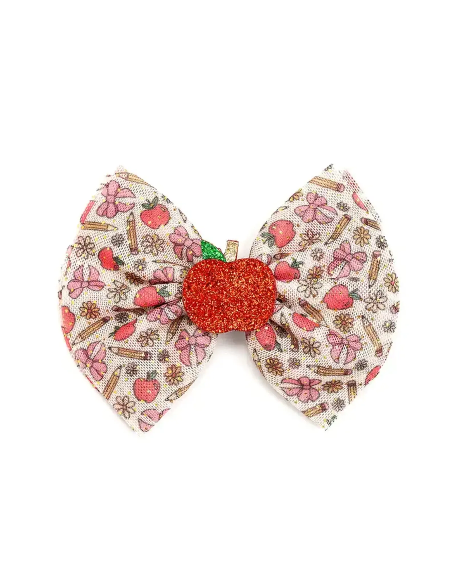 Sweet Wink- Back to School Cutie Tulle Bow Clip