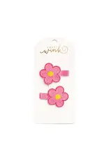Sweet Wink- Pink Daisy Clip Set