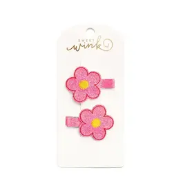 Sweet Wink Sweet Wink- Pink Daisy Clip Set