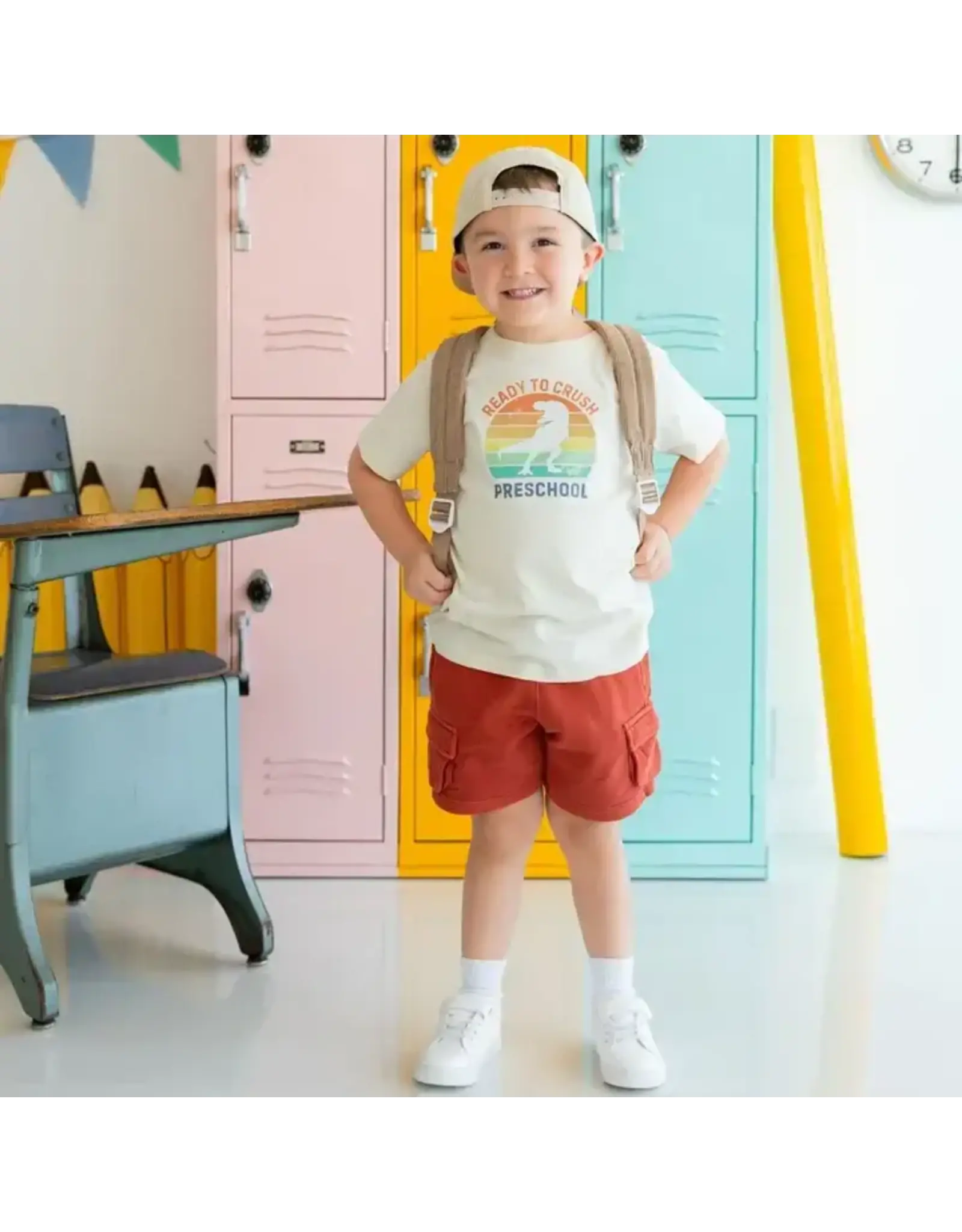 Sweet Wink Sweet Wink- Ready to Crush Preschool Shirt: Natural