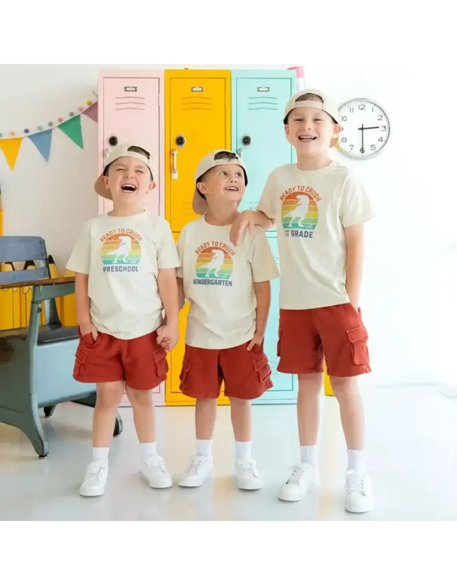 Sweet Wink Sweet Wink- Ready to Crush Kindergarten Shirt: Natural
