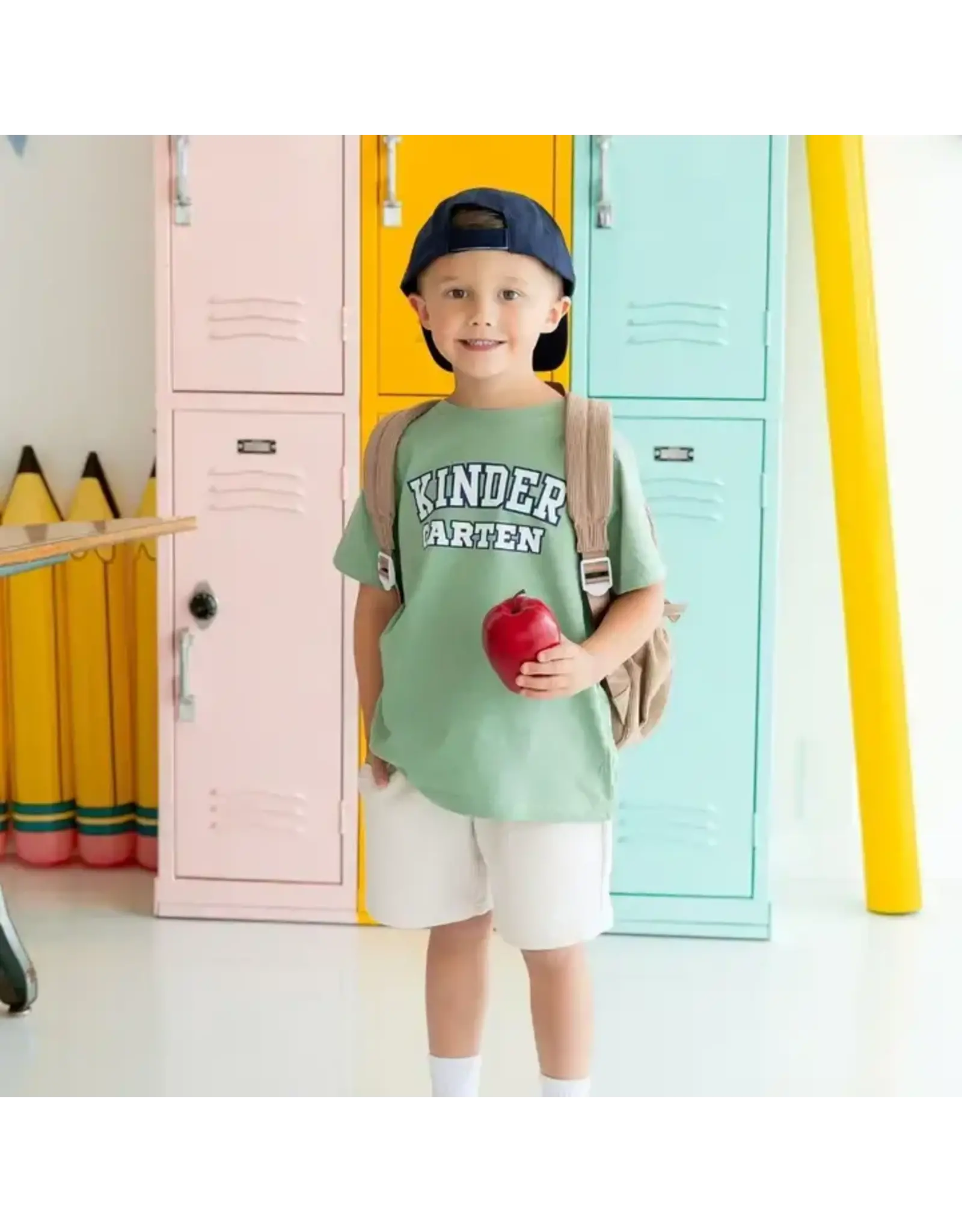 Sweet Wink Sweet Wink- Kindergarten Varsity Shirt: Sage
