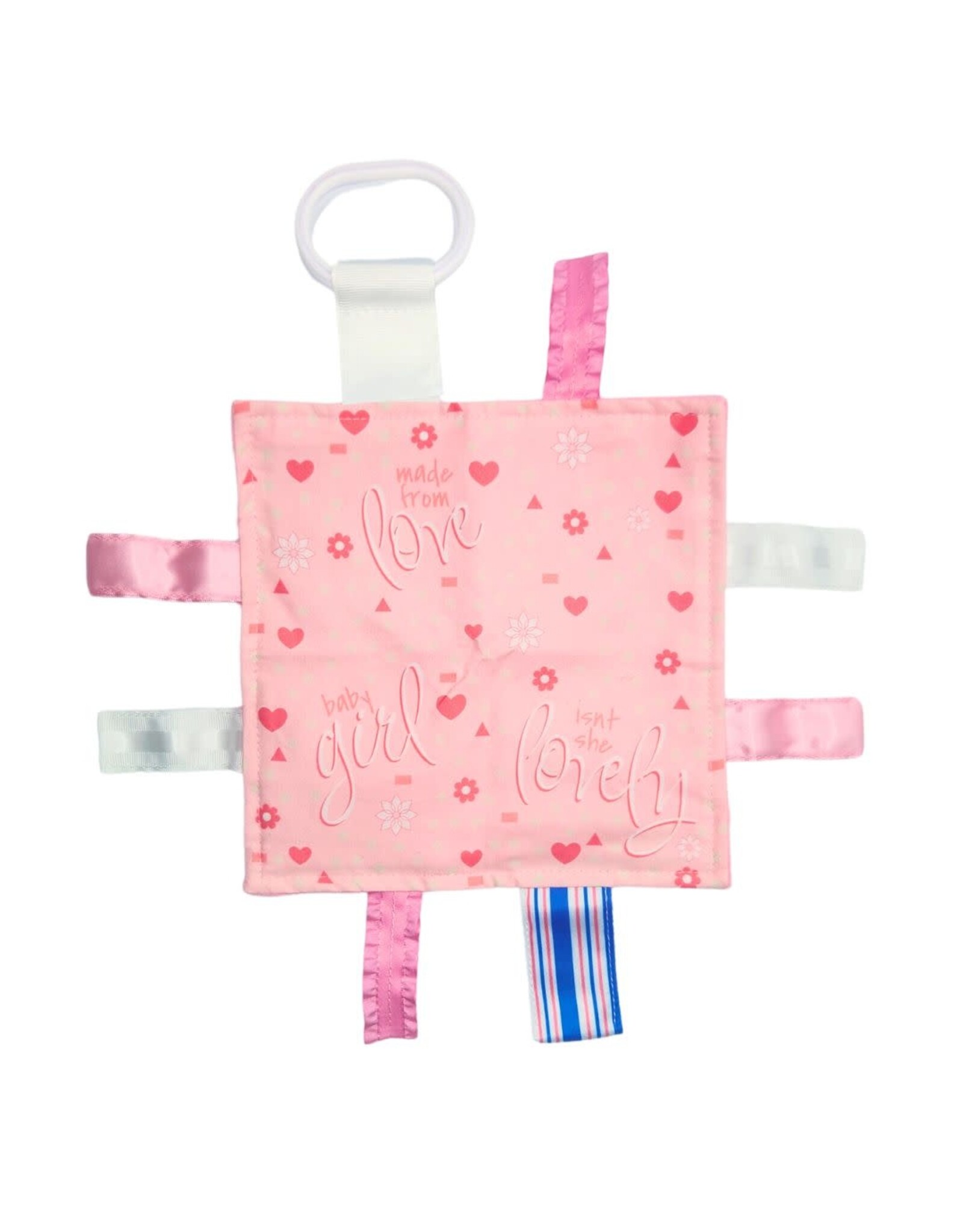 Baby Jack & Company Baby Jack & Co.- Baby Girl Crinkle Tag Toy Teether 8’ x 8’