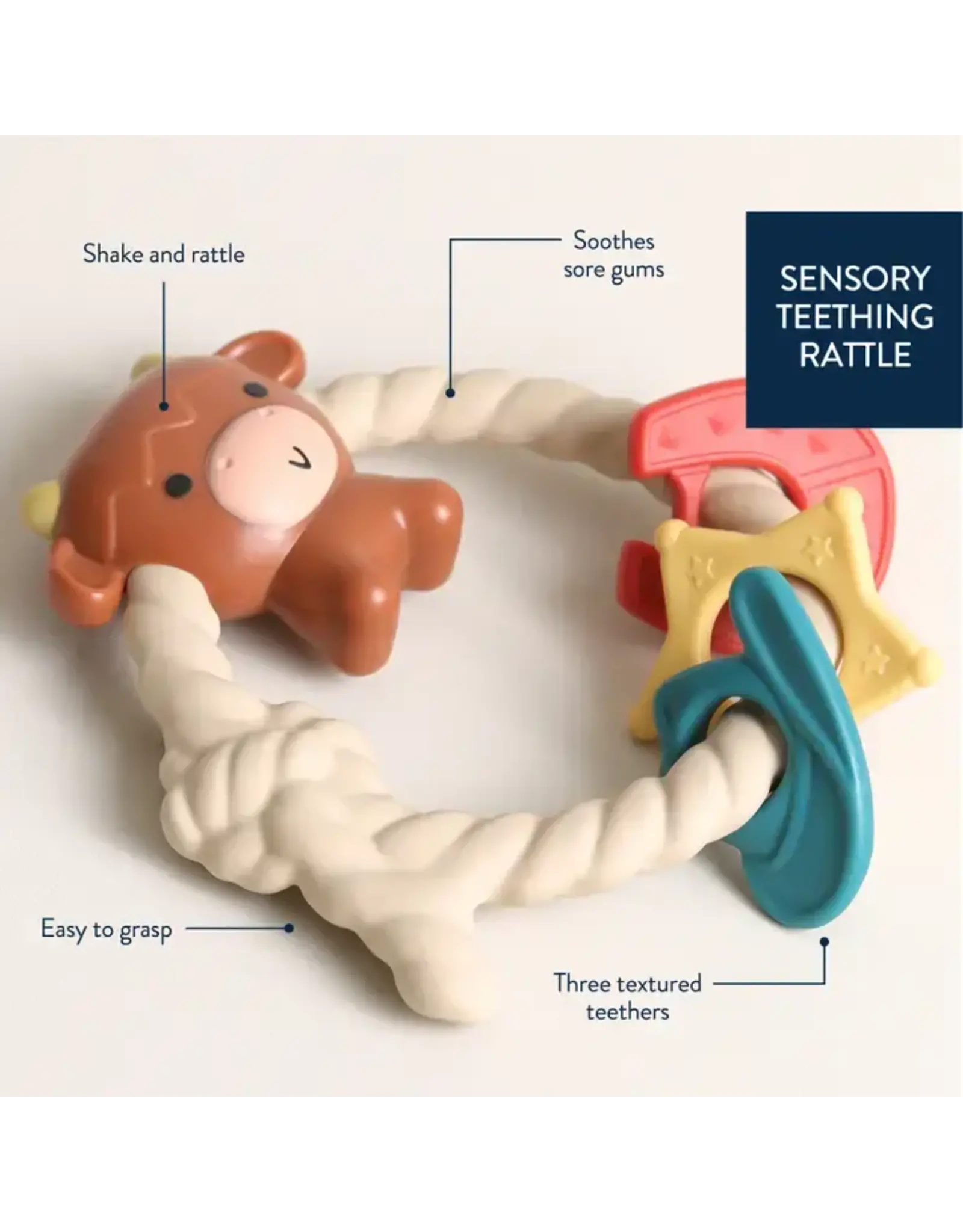 Itzy Ritzy Itzy Ritzy- Highland Cow Ritzy Rattle