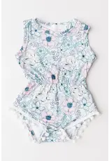 Mila & Rose Mila & Rose- Garden Grace Pom Pom Romper