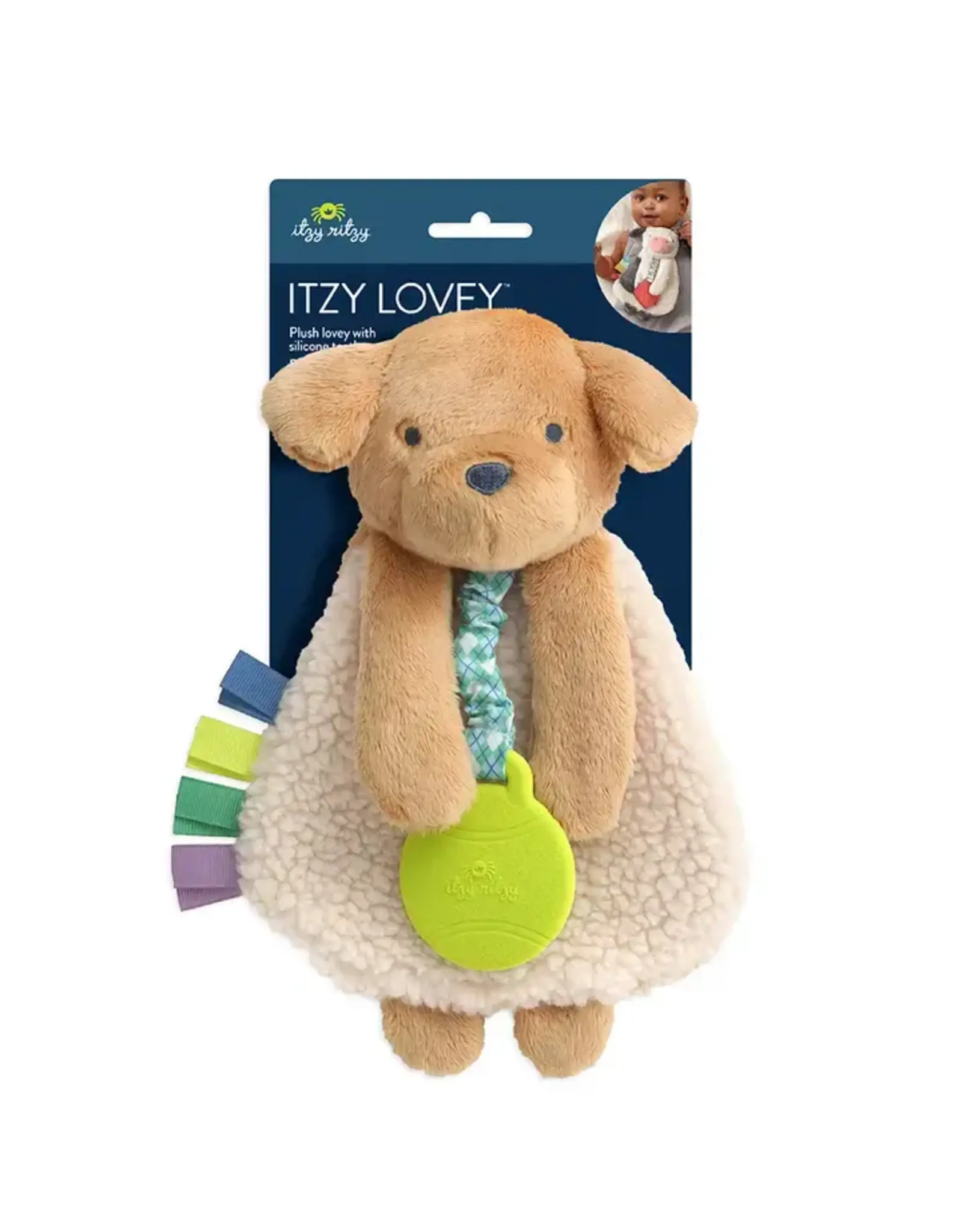 Itzy Ritzy Itzy Ritzy- Plush Lovey w/Silicone Toy: Puppy