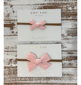 Lou Lou & Company Lou Lou - Linen Bow Headband: Pink