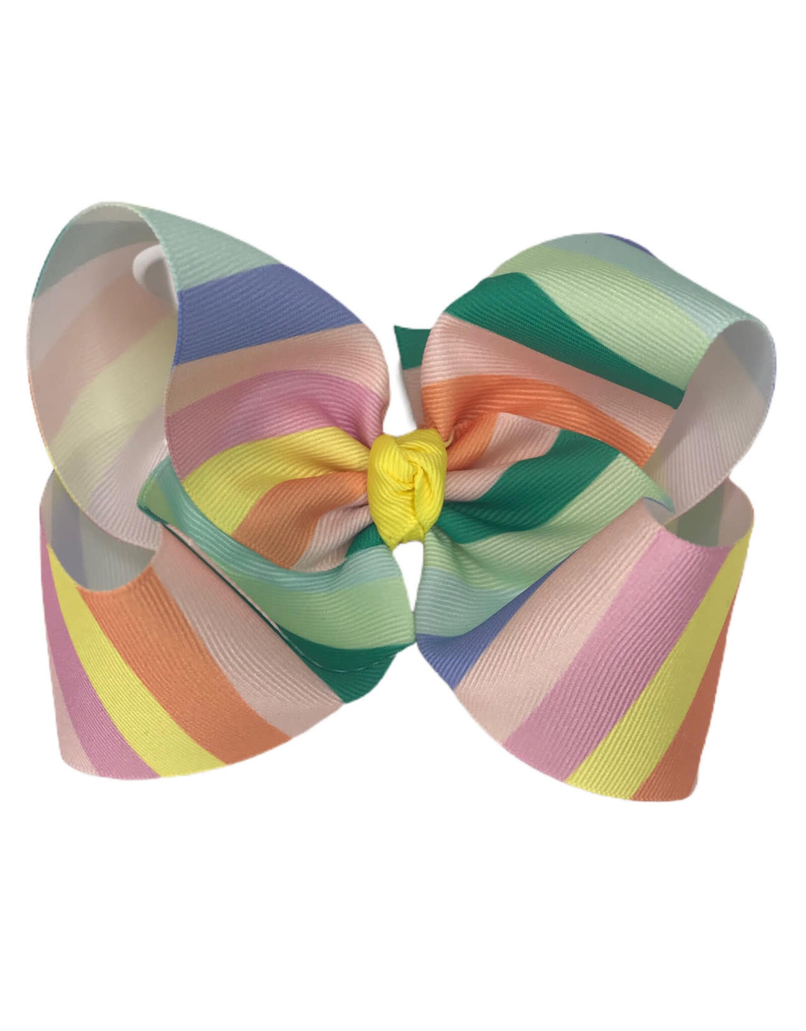 One Stop Bow Shop One Stop - Sherbert Stripe Jumbo Bow