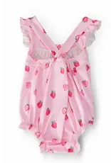 Mila & Rose Mila & Rose- Sweet Strawberries Cross Back Romper