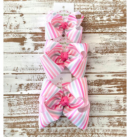 One Stop Bow Shop One Stop - Sweet Lollipop Stripes Bow