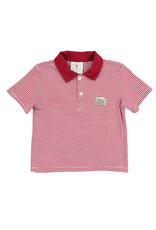 Cypress Row Cypress Row- Dark Red Stripe Tailgate Polo