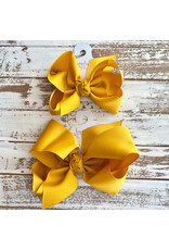 Beyond Creations Beyond Creations- Old Gold Grosgrain Knot Bow