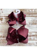 Beyond Creations Beyond Creations- Burgundy Grosgrain Knot Bow