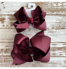 Beyond Creations Beyond Creations- Burgundy Grosgrain Knot Bow