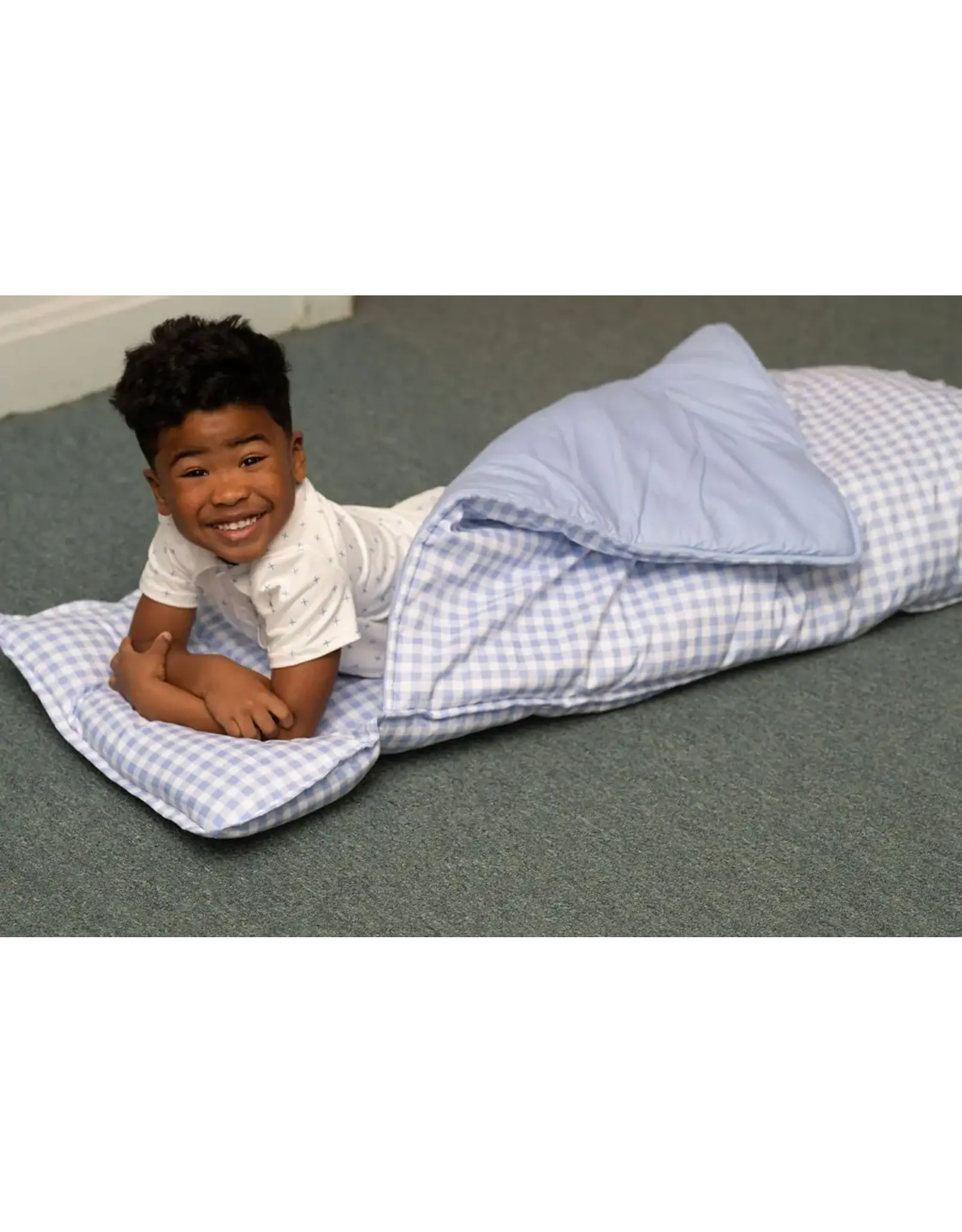 Sugar Bee Clothing Sugar Bee- Blue Gingham Nap Mat