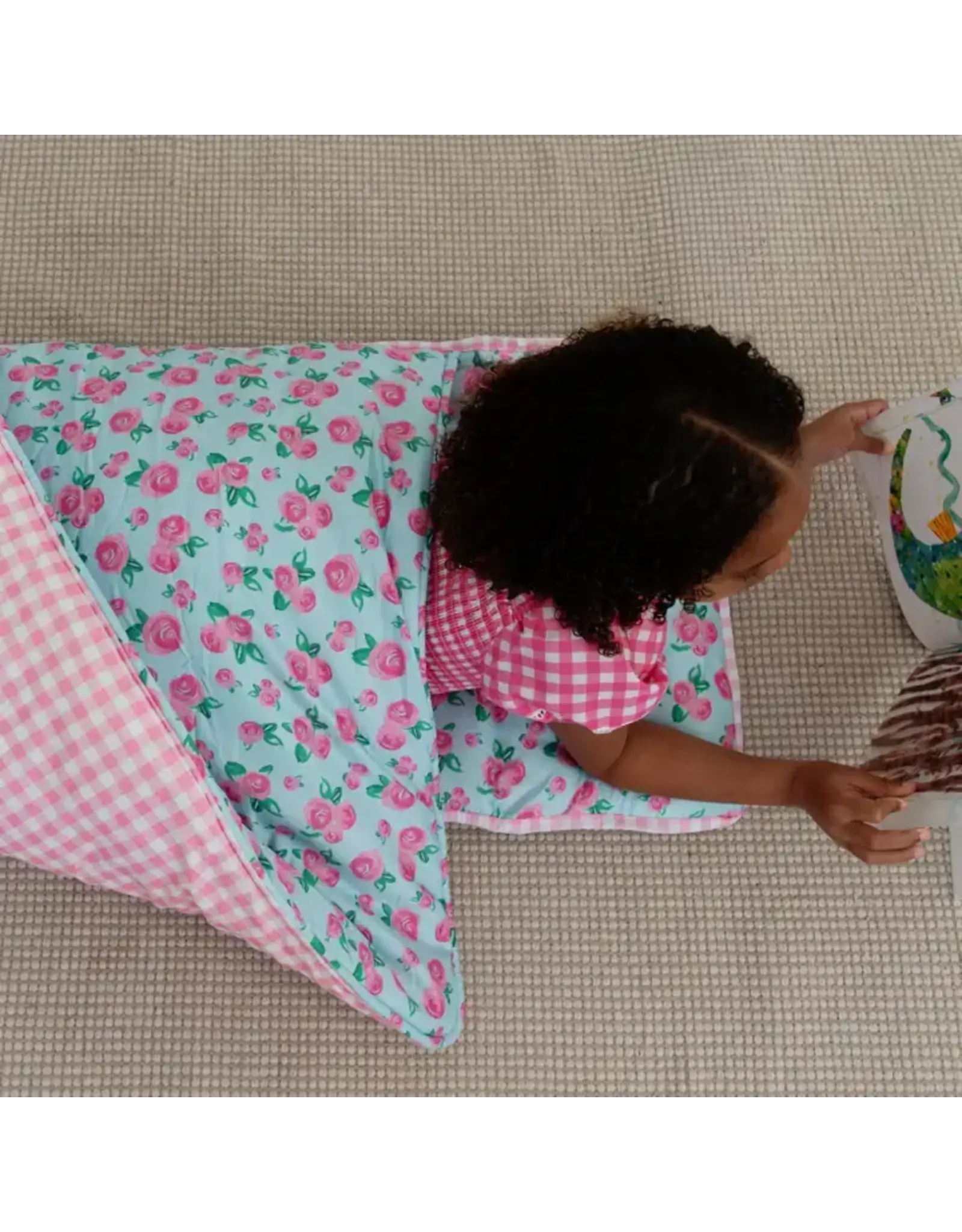 Sugar Bee Clothing Sugar Bee- Watercolor Roses Nap Mat