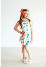 Mila & Rose Mila & Rose- Groovy Blooms S/S Polo Dress