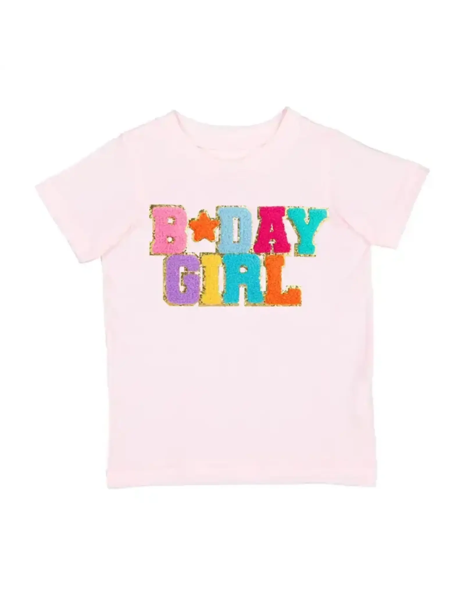 Sweet Wink- BDAY Girl Patch S/S Ballet Pink TShirt