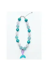Sparkle Sisters Sparkle Sisters- Mermaid Tail Necklace Turquoise
