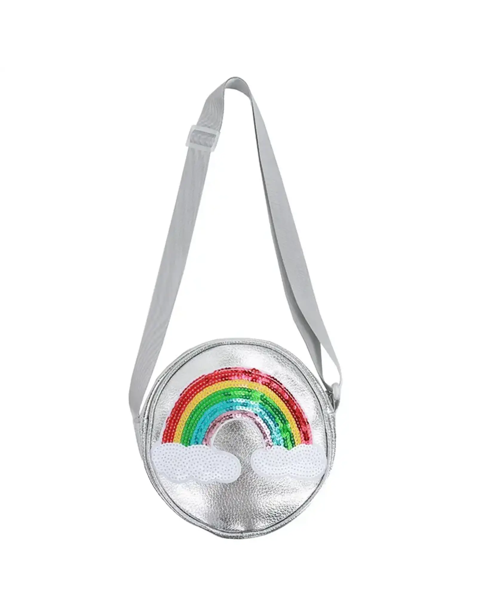 Sparkle Sisters Sparkle Sisters- Rainbow Sequin Purse Silver
