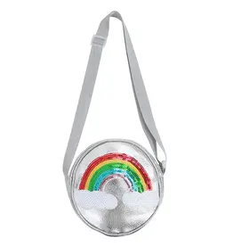 Sparkle Sisters Sparkle Sisters- Rainbow Sequin Purse Silver