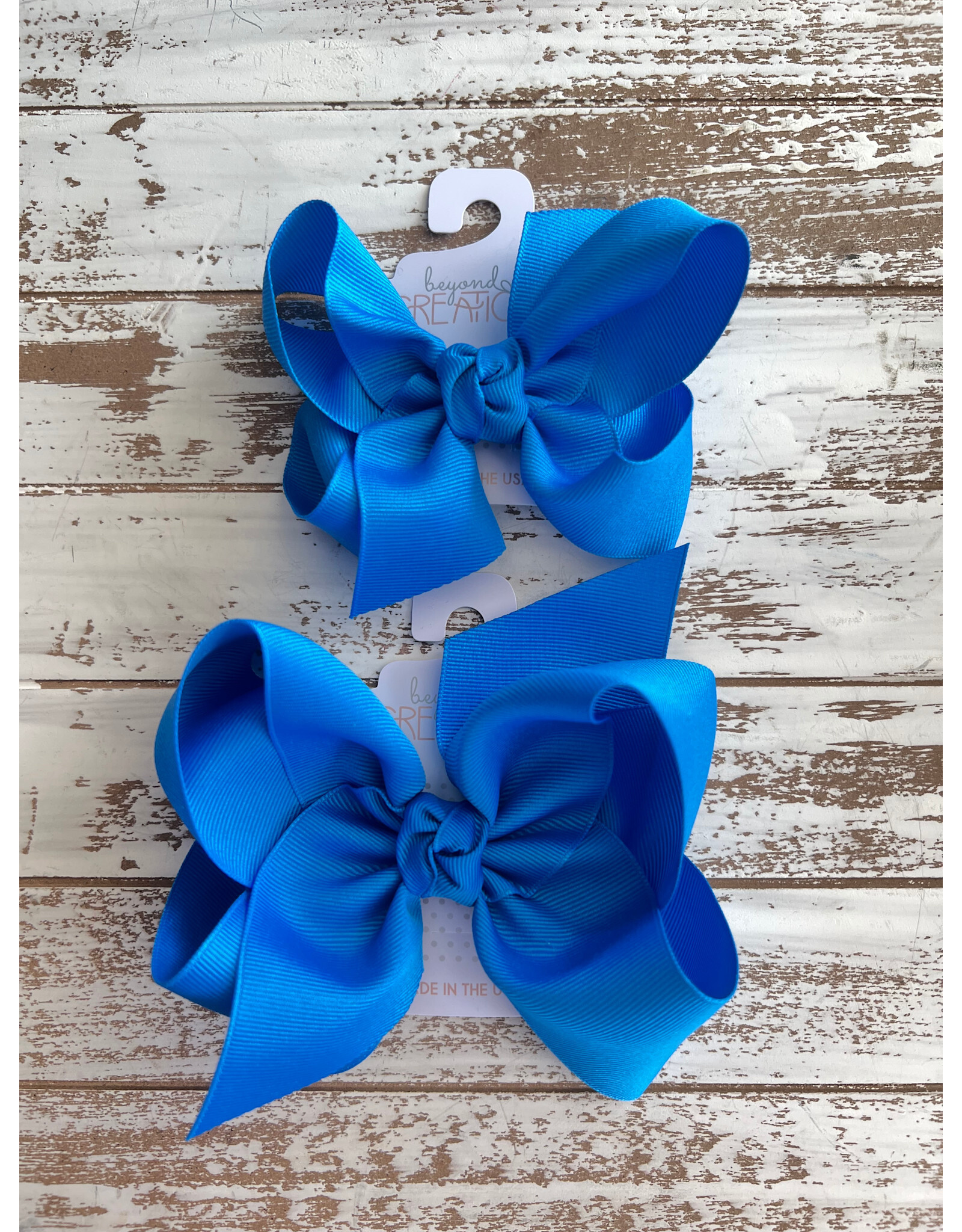 Beyond Creations Beyond Creations- Blue Magic Grosgrain Knot Bow
