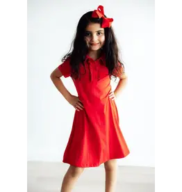 Mila & Rose Mila & Rose- Red S/S Polo Dress