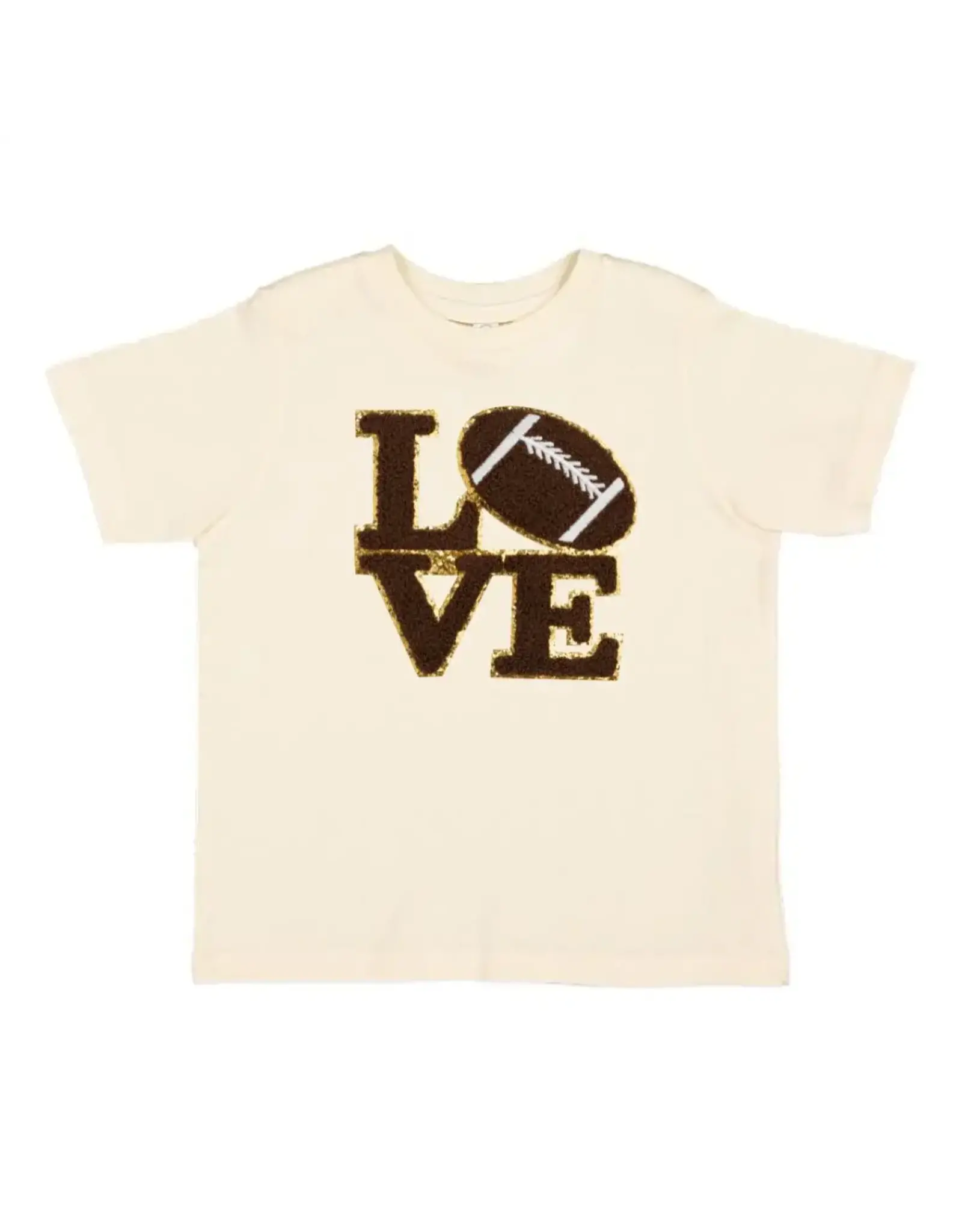 Sweet Wink- LOVE Patch S/S Natural TShirt