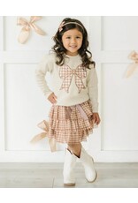 Sweet Wink- Gingham Printed Tulle Tiered Tutu
