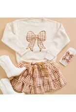 Sweet Wink- Gingham Printed Tulle Tiered Tutu