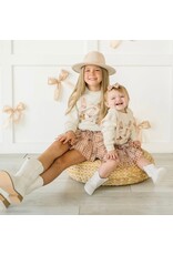 Sweet Wink- Cowgirl Cutie L/S Natural Romper