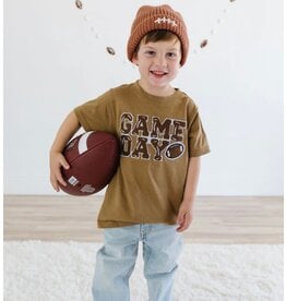 Sweet Wink Sweet Wink- GAMEDAY Patch S/S Mocha TShirt