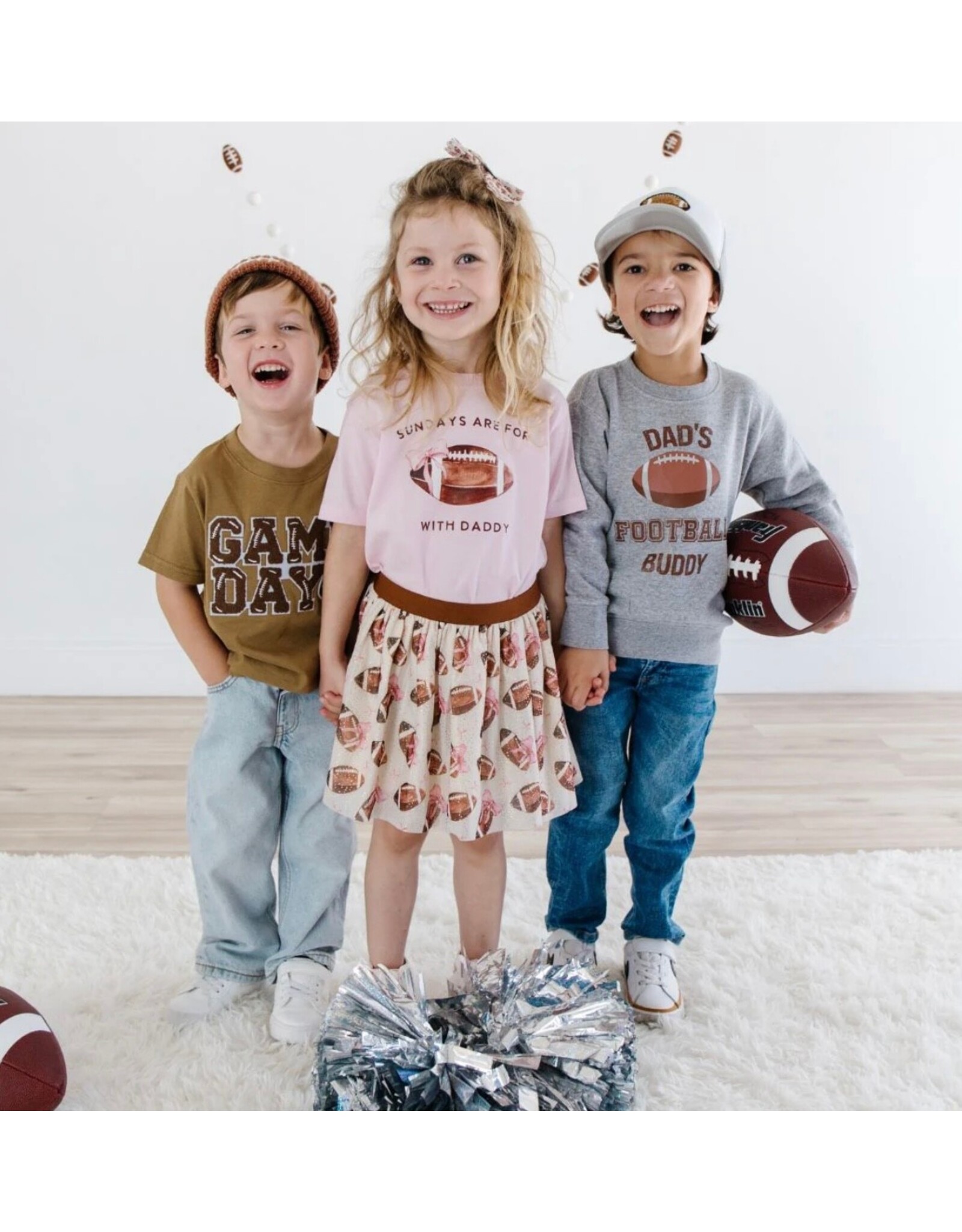 Sweet Wink Sweet Wink- GAMEDAY Patch S/S Mocha TShirt
