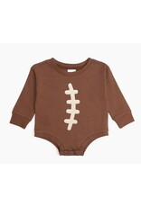 Sweet Wink Sweet Wink- Football Lace Patch L/S Romper