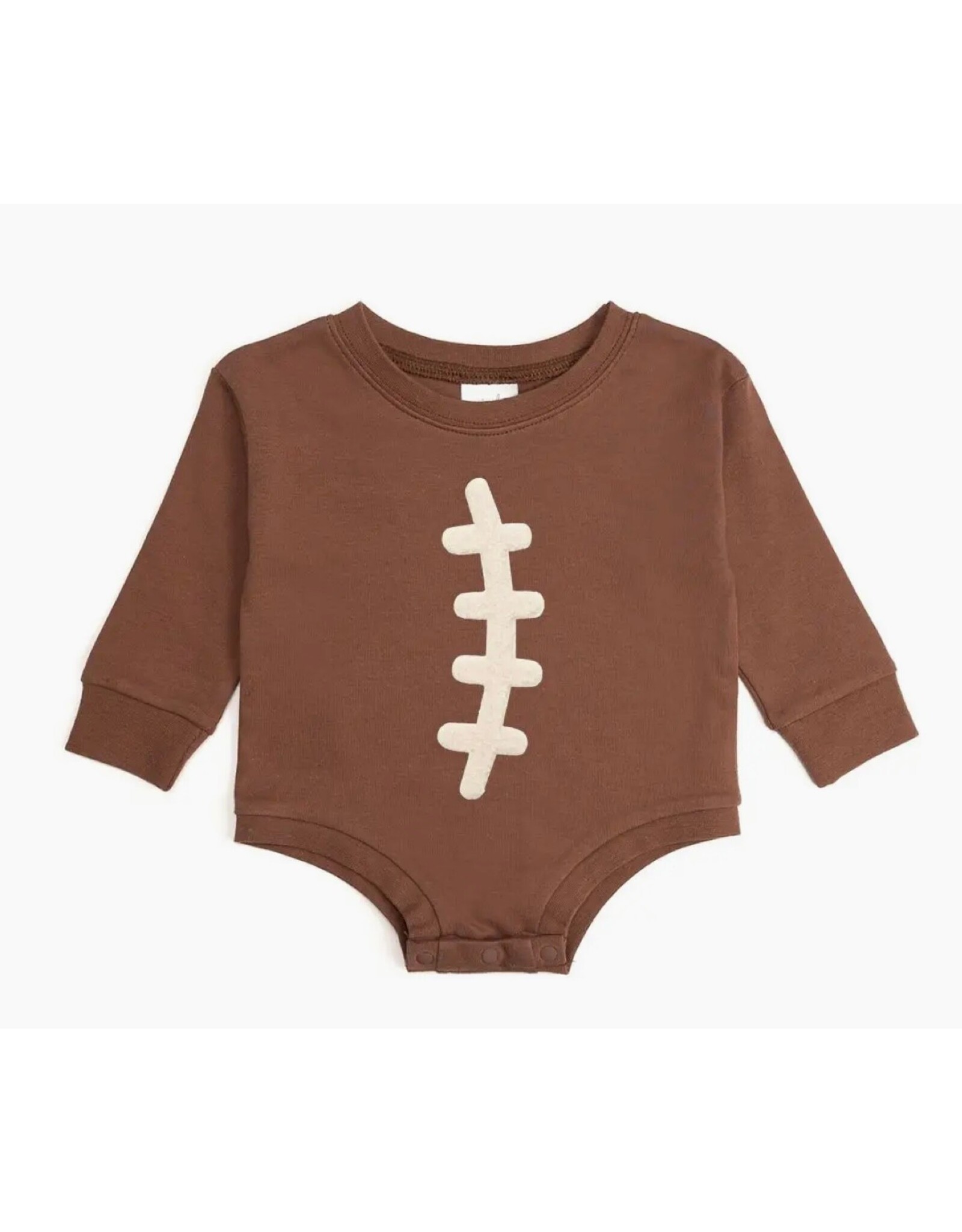 Sweet Wink- Football Lace Patch L/S Romper