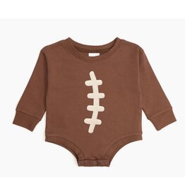 Sweet Wink- Football Lace Patch L/S Romper