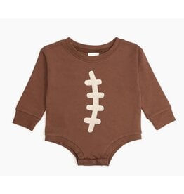 Sweet Wink Sweet Wink- Football Lace Patch L/S Romper