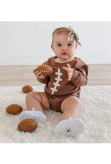 Sweet Wink Sweet Wink- Football Lace Patch L/S Romper