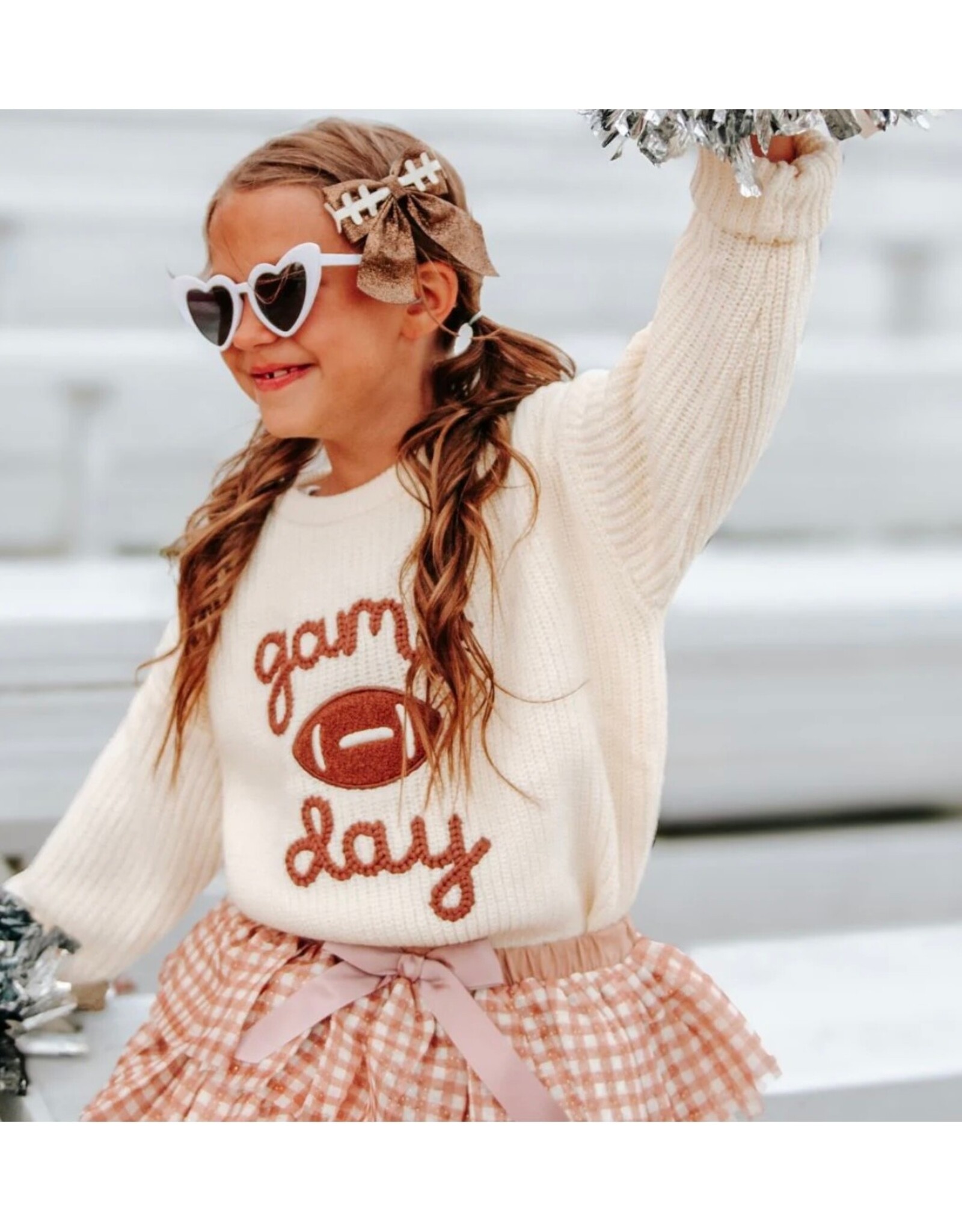 Sweet Wink- Football Bow Clip