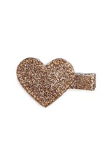 Sweet Wink- Bronze Glitter Heart Clip