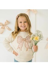 Sweet Wink Sweet Wink- Gingham Printed Tulle Bow Clip Set