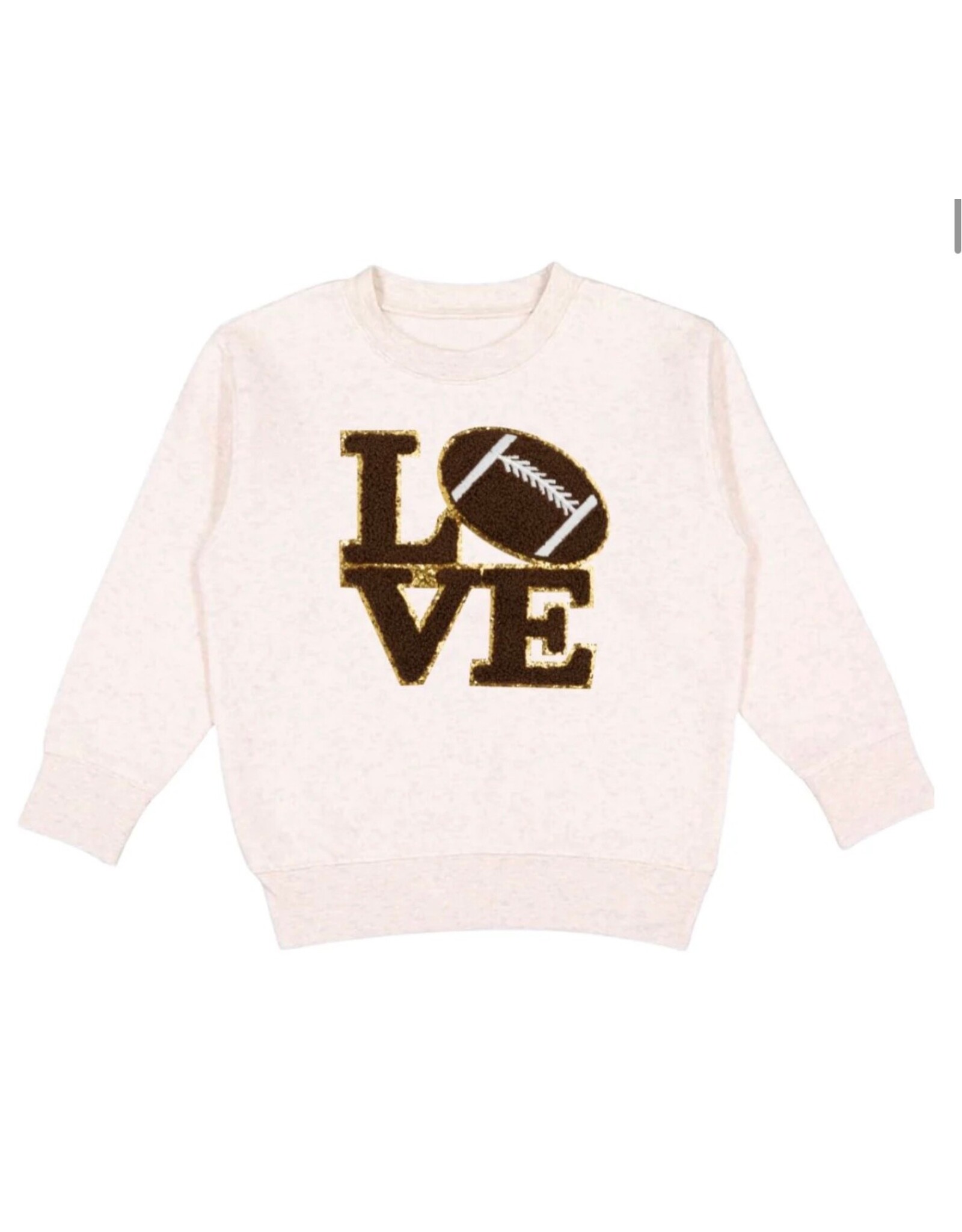 Sweet Wink- Football Love Patch Sweatshirt