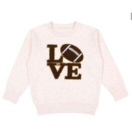 Sweet Wink- Football Love Patch Sweatshirt