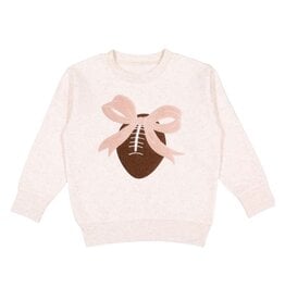 Sweet Wink Sweet Wink- Coquette Football Patch Natural Sweatshirt