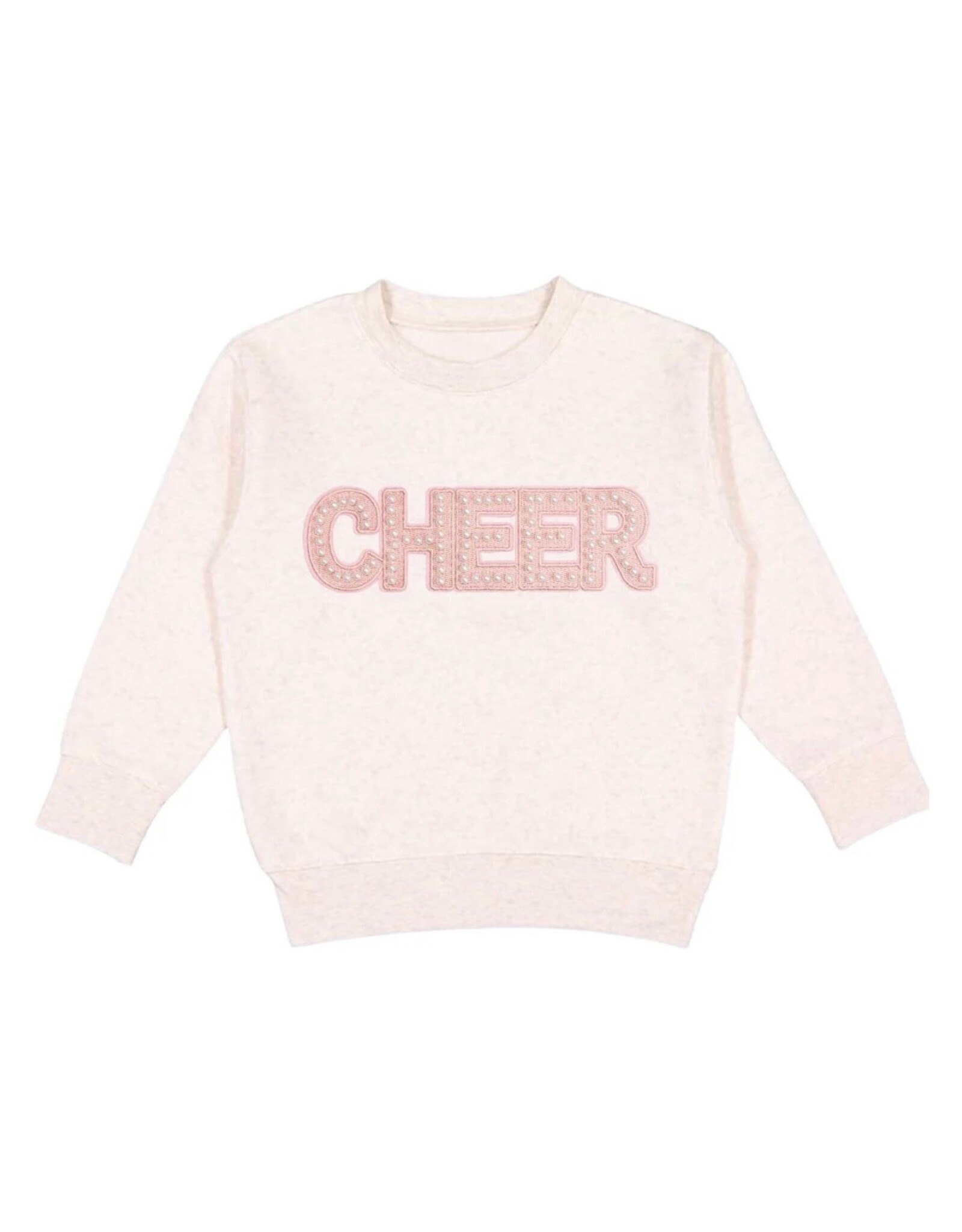 Sweet Wink- CHEER Pearl Patch Natural Sweatshirt