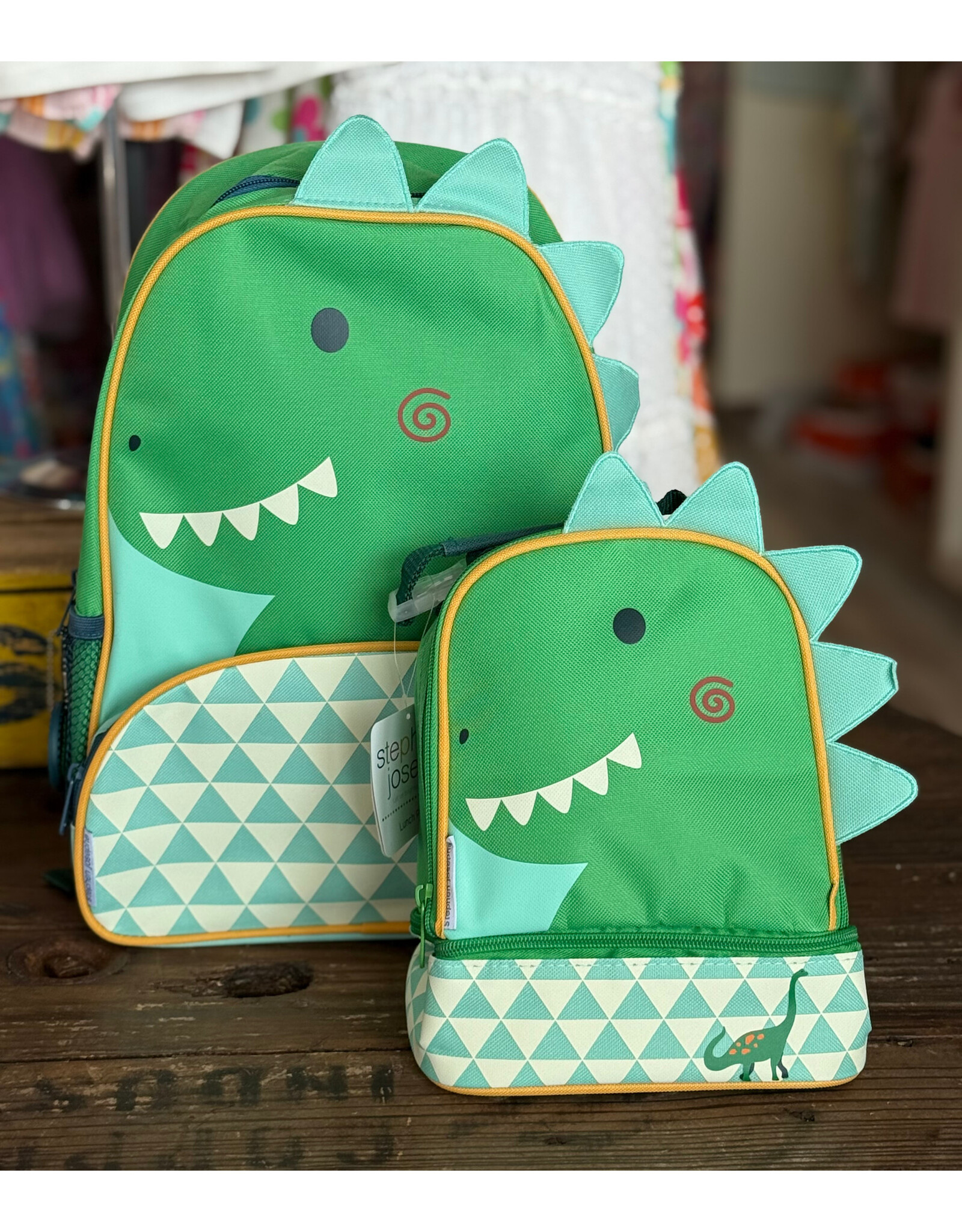 stephen joseph Stephen Joseph- Sidekick Backpack & Lunch Pal Set: Dino