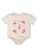 Sweet Wink- Coquette Cowgirl S/S Romper