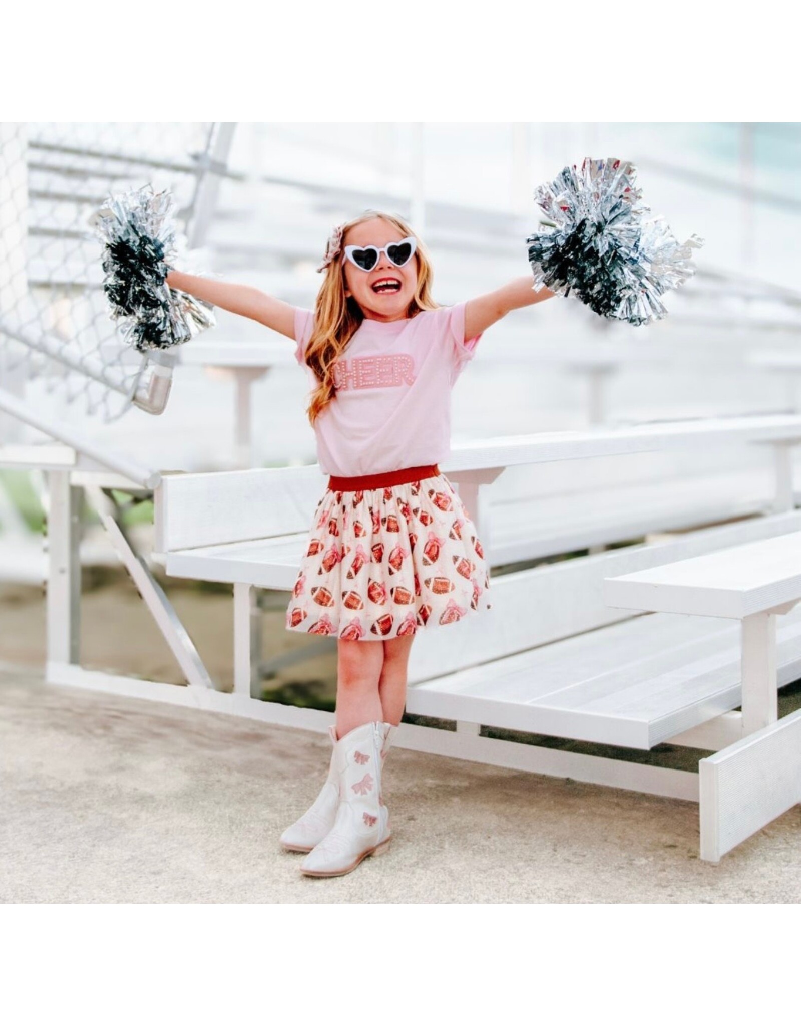 Sweet Wink Sweet Wink- CHEER Pearl Patch S/S Ballet TShirt